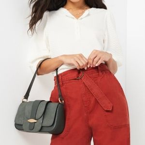 TIME and TRU Women's Shoulder Mia Green Handbag